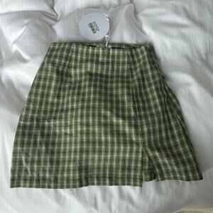 Green plaid princess polly miniskirt